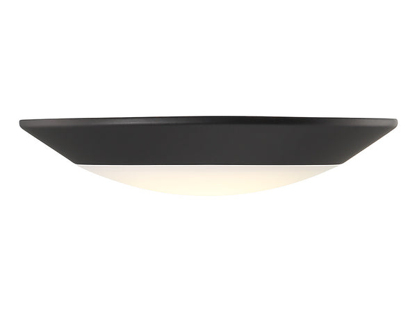 LED Disc Light in Matte Black