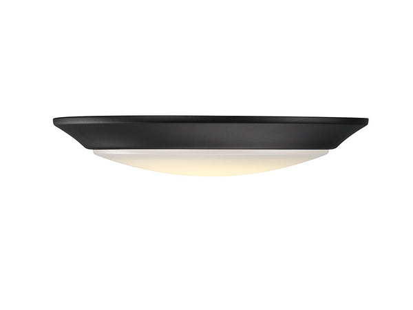 LED Disc Light in Matte Black