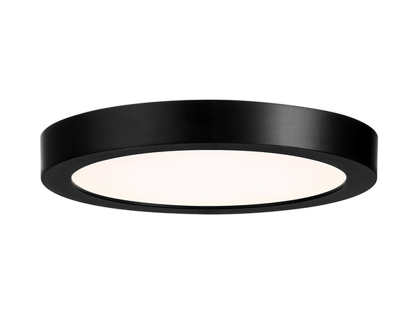 7-Inch LED Flush Mount in Black