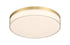 Clarion 11" 5CCT LED Acrylic Ceiling Light in White