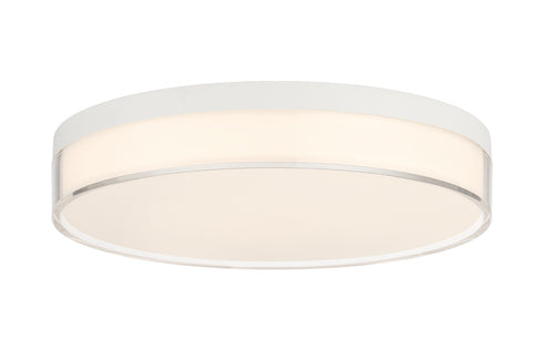 Clarion 11" 5CCT LED Acrylic Ceiling Light in White