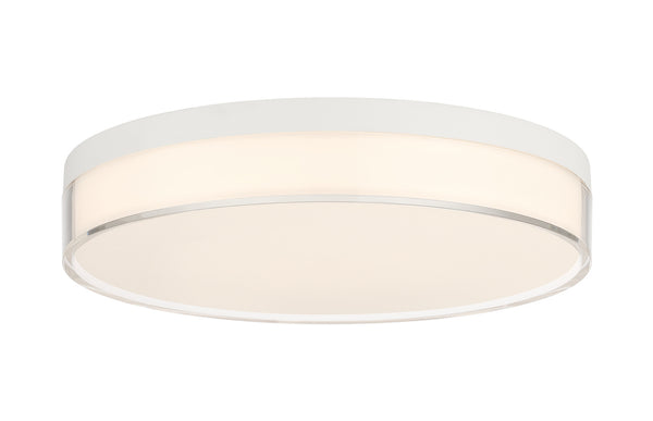 Clarion 11" 5CCT LED Acrylic Ceiling Light in White