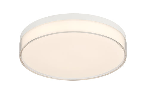 Clarion 11" 5CCT LED Acrylic Ceiling Light in White