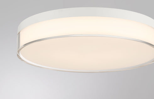 Clarion 11" 5CCT LED Acrylic Ceiling Light in White