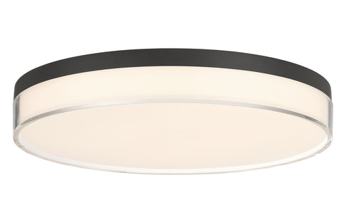 Clarion 13" 5CCT LED Acrylic Ceiling Light in Satin Nickel