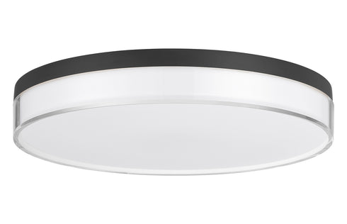 Clarion 13" 5CCT LED Acrylic Ceiling Light in Satin Nickel