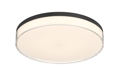 Clarion 13" 5CCT LED Acrylic Ceiling Light in Satin Nickel