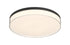 Clarion 13" 5CCT LED Acrylic Ceiling Light in Satin Nickel