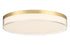 Clarion 13" 5CCT LED Acrylic Ceiling Light in Satin Nickel