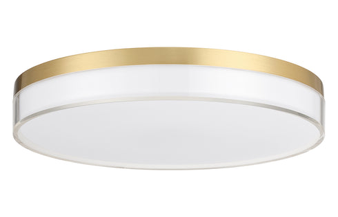 Clarion 13" 5CCT LED Acrylic Ceiling Light in Satin Nickel