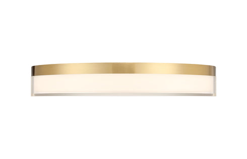 Clarion 13" 5CCT LED Acrylic Ceiling Light in Satin Nickel