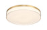 Clarion 13" 5CCT LED Acrylic Ceiling Light in Satin Nickel