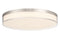 Clarion 13" 5CCT LED Acrylic Ceiling Light in Satin Nickel