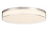 Clarion 13" 5CCT LED Acrylic Ceiling Light in Satin Nickel