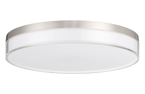 Clarion 13" 5CCT LED Acrylic Ceiling Light in Satin Nickel