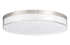 Clarion 13" 5CCT LED Acrylic Ceiling Light in Satin Nickel