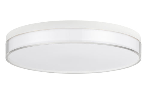 Clarion 13" 5CCT LED Acrylic Ceiling Light in Satin Nickel