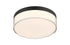 Clarion 7" 5CCT LED Acrylic Ceiling Light in Brass