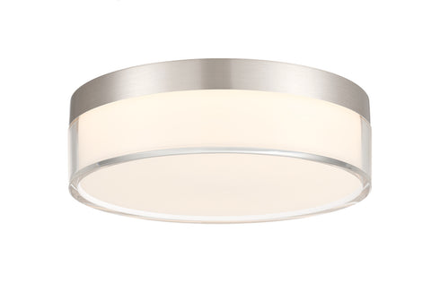 Clarion 7" 5CCT LED Acrylic Ceiling Light in Brass