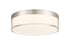 Clarion 7" 5CCT LED Acrylic Ceiling Light in Brass