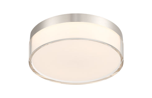 Clarion 7" 5CCT LED Acrylic Ceiling Light in Brass
