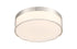 Clarion 7" 5CCT LED Acrylic Ceiling Light in Brass