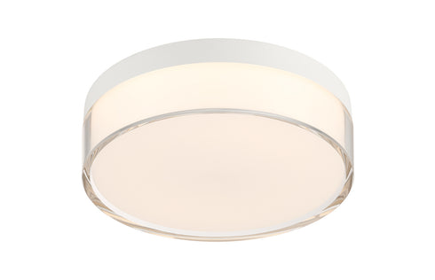 Clarion 7" 5CCT LED Acrylic Ceiling Light in Brass