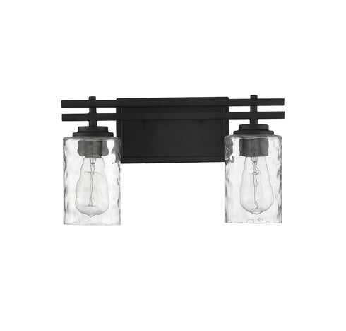 Baxter 2-Light Bathroom Vanity Light in Warm Brass