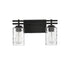 Baxter 2-Light Bathroom Vanity Light in Warm Brass