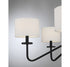 6-Light Chandelier in Matte Black