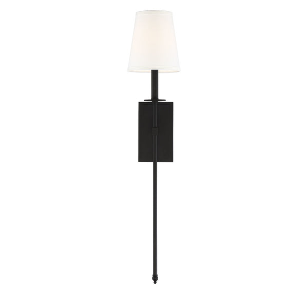 Monroe 1-Light Wall Sconce in Matte Black