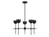 5-Light Chandelier in Matte Black