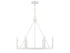 6-Light Chandelier in Matte Black