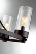 5-Light Chandelier in Matte Black