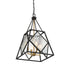 Capella 4-Light Pendant in English Bronze and Warm Brass