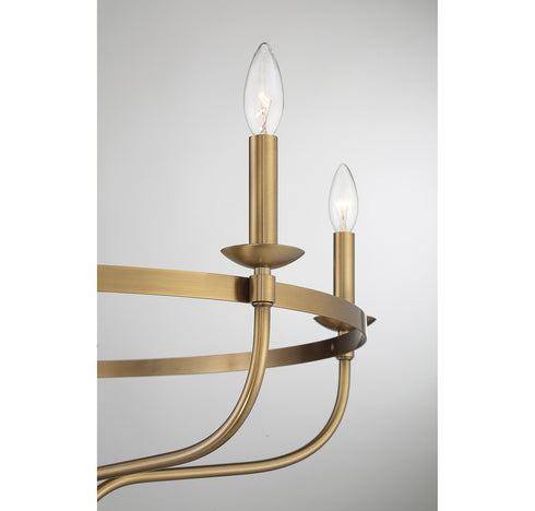 5-Light Chandelier in Matte Black