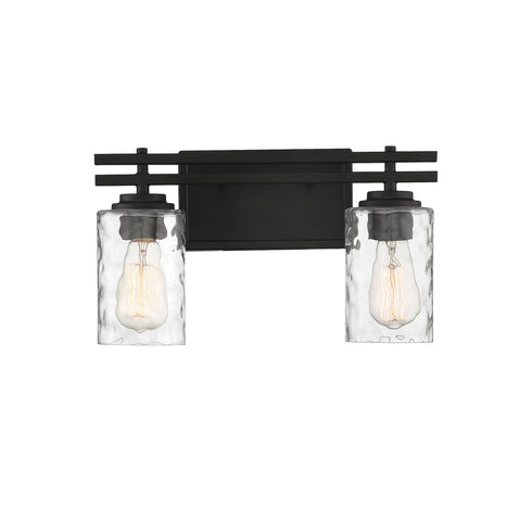Baxter 2-Light Bathroom Vanity Light in Warm Brass