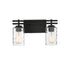 Baxter 2-Light Bathroom Vanity Light in Warm Brass