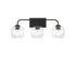 Baldwin 3-Light Bathroom Vanity Light in Satin Nickel