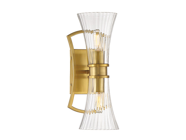 Bennington 2-Light Wall Sconce in Warm Brass