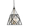 Capella 4-Light Pendant in English Bronze and Warm Brass