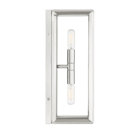 Richland 2-Light Wall Sconce in Polished Nickel