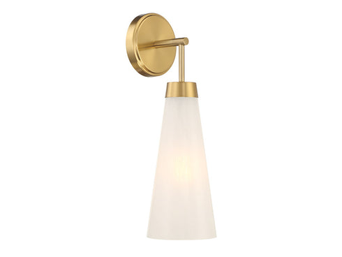 Brevard 1-Light Wall Sconce in Warm Brass
