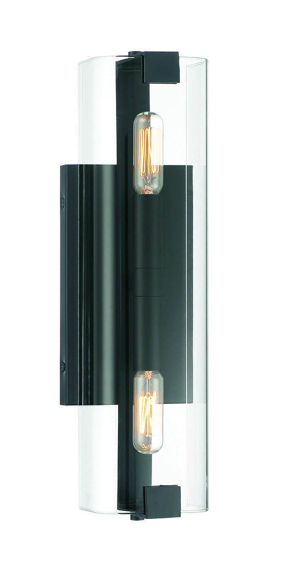 Winfield 2-Light Wall Sconce in Matte Black