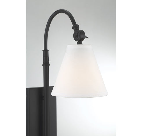 Rutland 1-Light Adjustable Wall Sconce in Satin Nickel