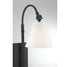 Rutland 1-Light Adjustable Wall Sconce in Satin Nickel