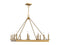 Boylston 12-Light Chandelier in Warm Brass