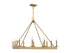 Boylston 12-Light Chandelier in Warm Brass
