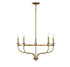 5-Light Chandelier in Matte Black
