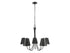 5-Light Chandelier in Matte Black